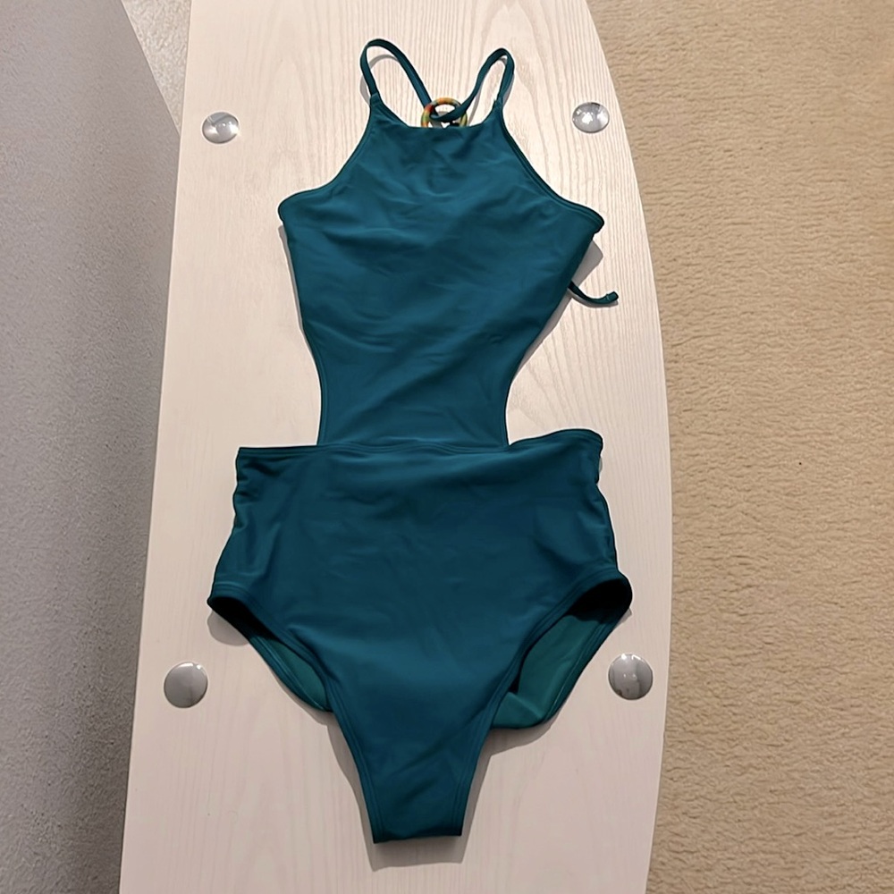 Aerie Swimsuit One Piece Halter Top size small petite